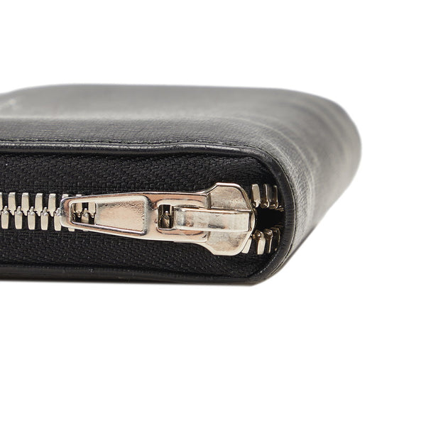 バレンシアガ ロゴ ラウンドファスナー コインケース コインパース 小銭入れ 452503 ブラック レザー レディース BALENCIAGA 【中古】
