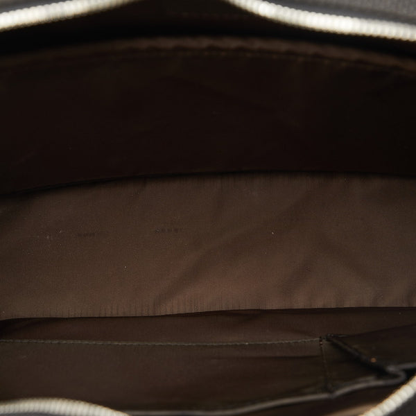 ルイ ヴィトン ダミエ ジェアン ヤック ビジネスバッグ M93082 ノワール ブラック キャンバス レザー メンズ LOUIS VUITTON 【中古】