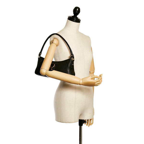 グッチ アビー ワンショルダーバッグ 130939 ブラック レザー レディース GUCCI 【中古】