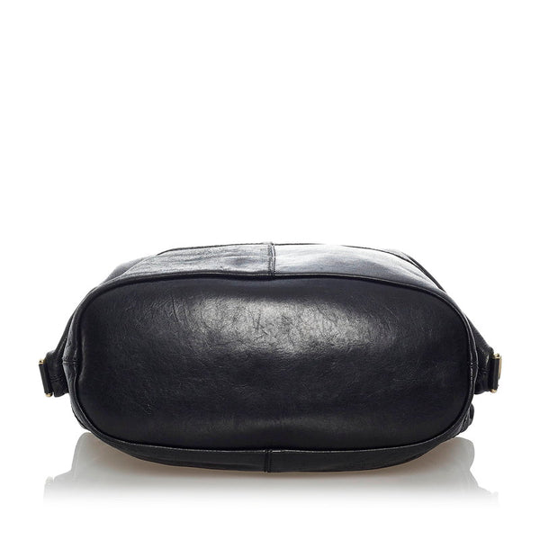 ジバンシー ナイチンゲール ブラック カーキ パープル レザー ハンドバッグ ショルダーバッグ 2WAY レディース Givenchy 【中古】