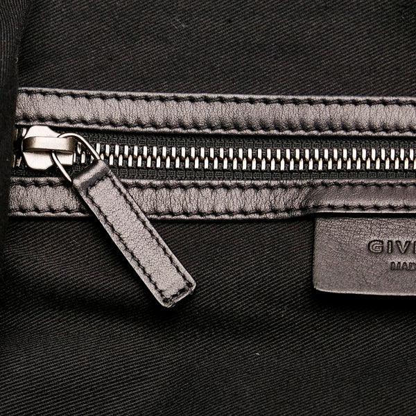 ジバンシー ナイチンゲール ブラック カーキ パープル レザー ハンドバッグ ショルダーバッグ 2WAY レディース Givenchy 【中古】