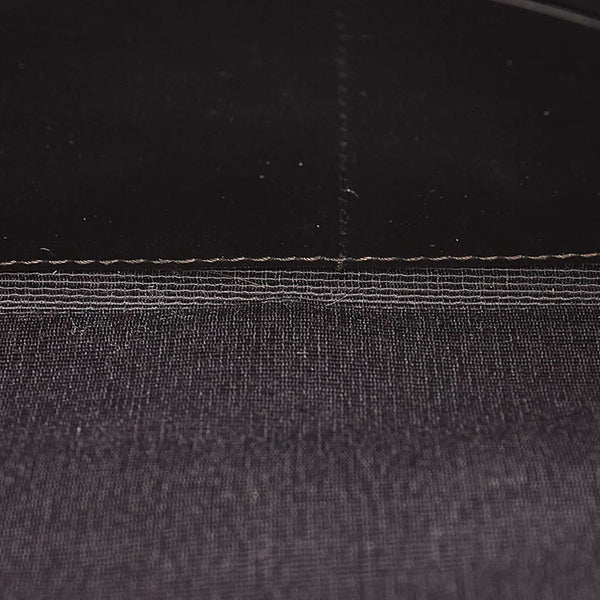 サルヴァトーレフェラガモ ガンチーニ クラッチバッグ IY-24A232 ブラック ブルー レザー メンズ Salvatore Ferragamo 【中古】