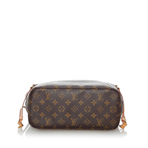 ルイ ヴィトン モノグラム ネヴァーフルPM M40155 ブラウン PVC レザー トートバッグ レディース LOUIS VUITTON 【中古】
