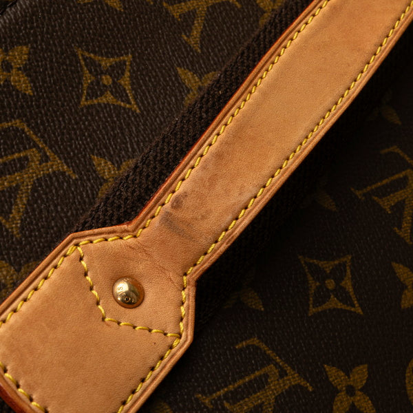 ルイ ヴィトン モノグラム ぺガス 55 キャリーバッグ M23294 ブラウン PVC レザー レディース LOUIS VUITTON 【中古】