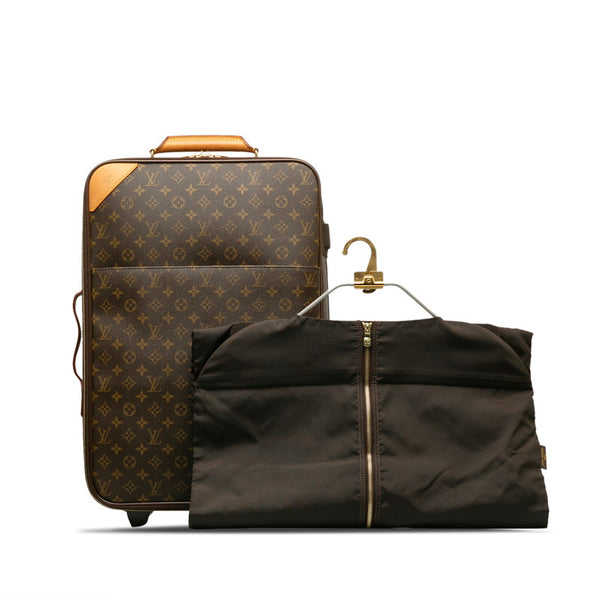 ルイ ヴィトン モノグラム ぺガス 55 キャリーバッグ M23294 ブラウン PVC レザー レディース LOUIS VUITTON 【中古】