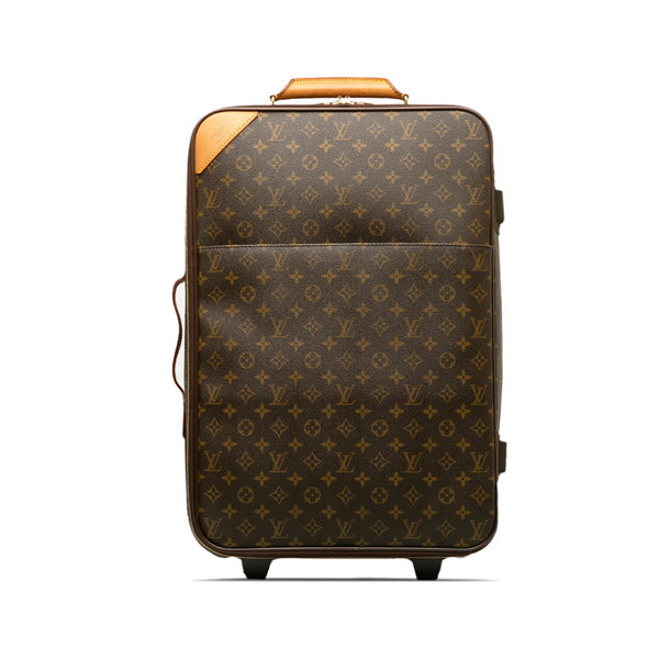 ルイ ヴィトン モノグラム ぺガス 55 キャリーバッグ M23294 ブラウン PVC レザー レディース LOUIS VUITTON 【中古】