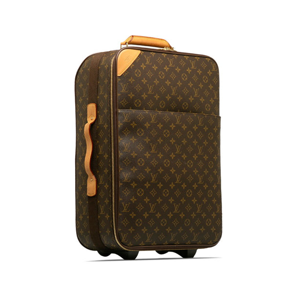 ルイ ヴィトン モノグラム ぺガス 55 キャリーバッグ M23294 ブラウン PVC レザー レディース LOUIS VUITTON 【中古】