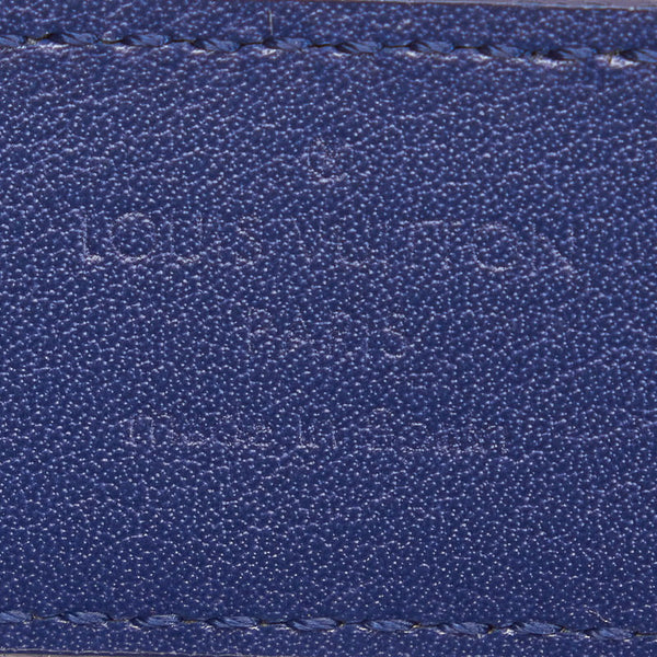 ルイ ヴィトン アンプラント サンチュール ベルト M9791 ネイビー レザー レディース LOUIS VUITTON 【中古】