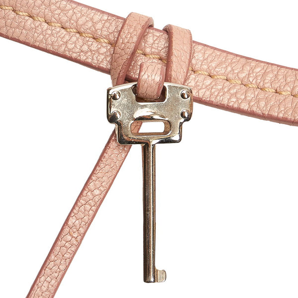 ミュウミュウ トートバッグ ベビーピンク レザー レディース MIUMIU 【中古】
