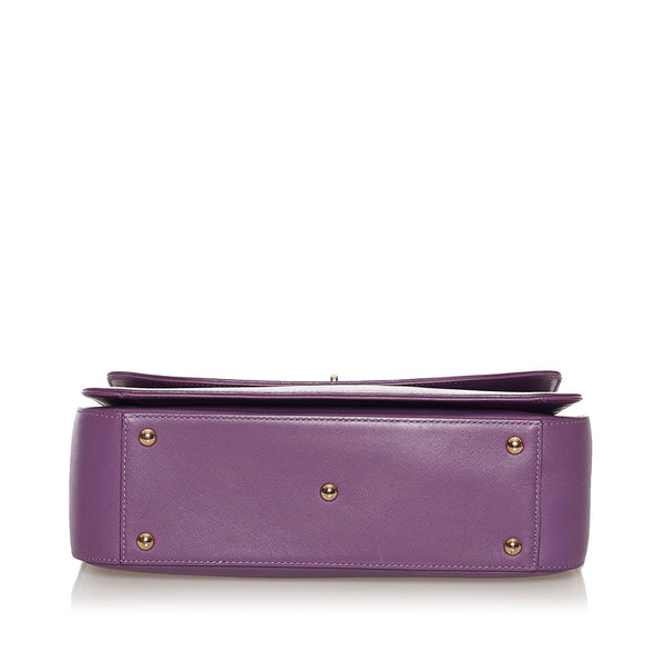 エム シー エム ハンドバッグ ショルダーバッグ 2WAY パープル レザー レディース MCM 【中古】