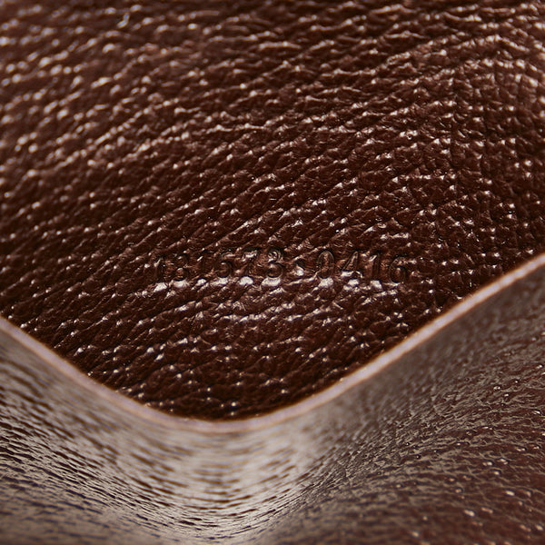 グッチ シェリー キーケース 181673 ブラウン グリーン レッド キャンバス レザー レディース GUCCI 【中古】