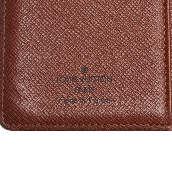 ルイ ヴィトン モノグラム アジェンダPM 手帳カバー R20005 ブラウン PVC レザー レディース LOUIS VUITTON 【中古】