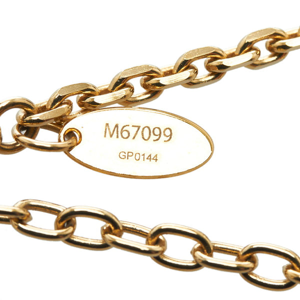 ルイ ヴィトン コリエ アンクルージョン アールデコ ネックレス M67099 ゴールド メッキ レディース LOUIS VUITTON 【中古】