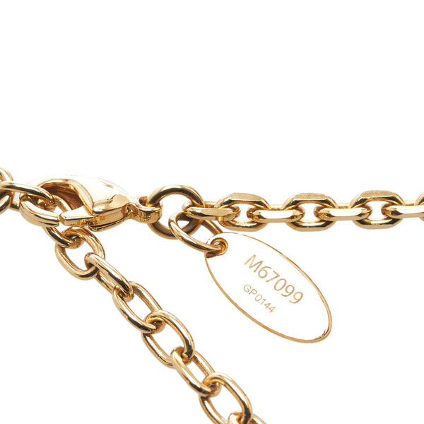 ルイ ヴィトン コリエ アンクルージョン アールデコ ネックレス M67099 ゴールド メッキ レディース LOUIS VUITTON 【中古】