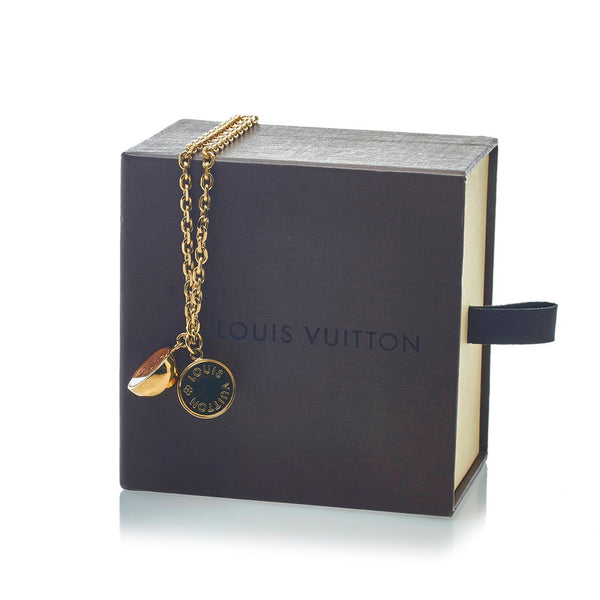 ルイ ヴィトン コリエ アンクルージョン アールデコ ネックレス M67099 ゴールド メッキ レディース LOUIS VUITTON 【中古】