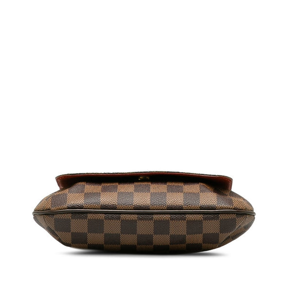ルイ ヴィトン ダミエ ミュゼットサルサ ロング ショルダーバッグ N51300 エベヌ ブラウン PVC レザー レディース LOUIS VUITTON 【中古】
