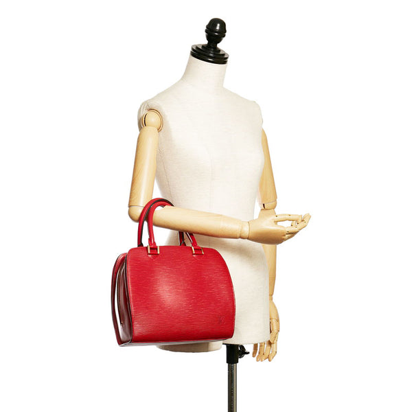 ルイ ヴィトン エピ ポンヌフ ハンドバッグ M52057 カスティリアンレッド レザー レディース LOUIS VUITTON 【中古】