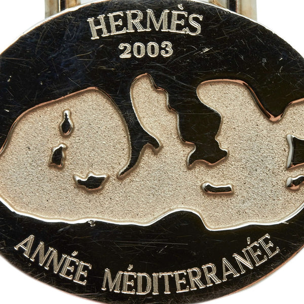 エルメス ANNEE MEDITERRANEE 地中海 カデナ シルバー メタル レディース HERMES 【中古】