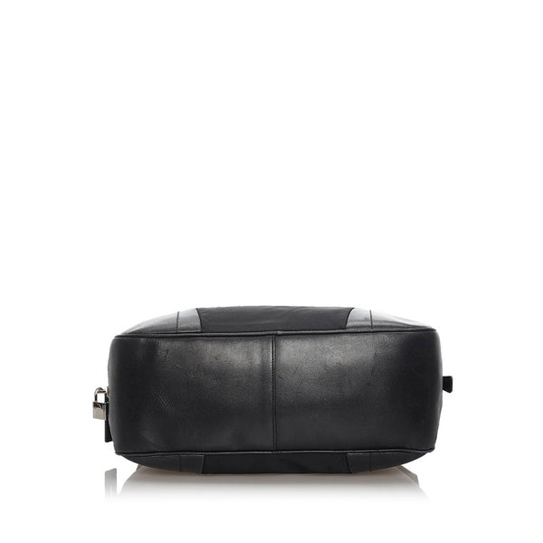プラダ ハンドバッグ ブラック ナイロン レザー レディース PRADA 【中古】