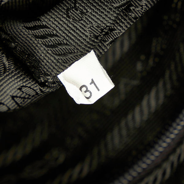 プラダ ハンドバッグ ブラック ナイロン レザー レディース PRADA 【中古】