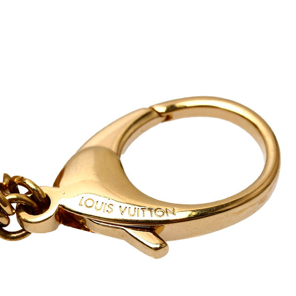 ルイ ヴィトン ビジュー サック ミニラン クロワゼット キーホルダー M65643 ゴールド ピンク メッキ レディース LOUIS VUITTON 【中古】