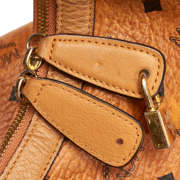 エム シー エム ヴィセトス ワンショルダーバッグ ブラウン PVC レザー レディース MCM 【中古】