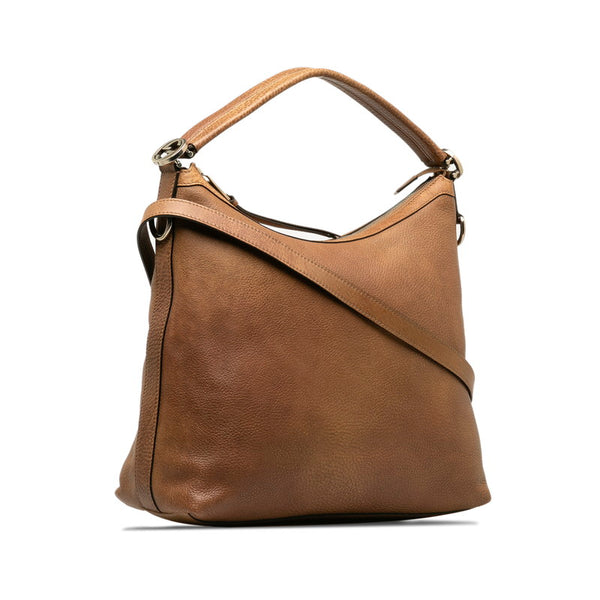 グッチ ハンドバッグ ショルダーバッグ 2WAY 326514 ブラウン レザー レディース GUCCI 【中古】