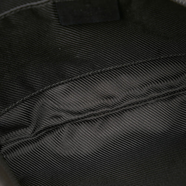 グッチ GGキャンバス ワンショルダーバッグ 005 0813 ブラック キャンバス レザー レディース GUCCI 【中古】