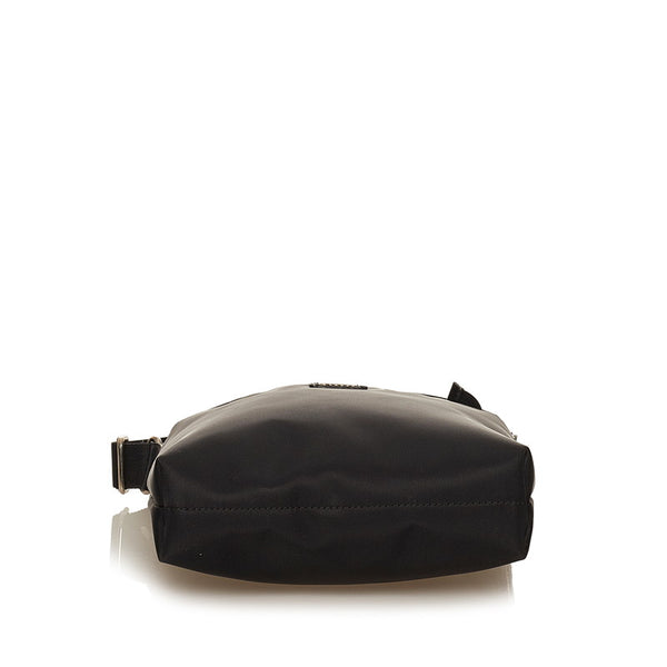 バーバリー ブラック ブラウン ナイロン 斜め掛け ショルダーバッグ メンズ BURBERRY 【中古】