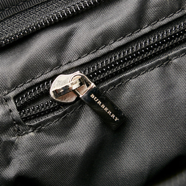 バーバリー ブラック ブラウン ナイロン 斜め掛け ショルダーバッグ メンズ BURBERRY 【中古】