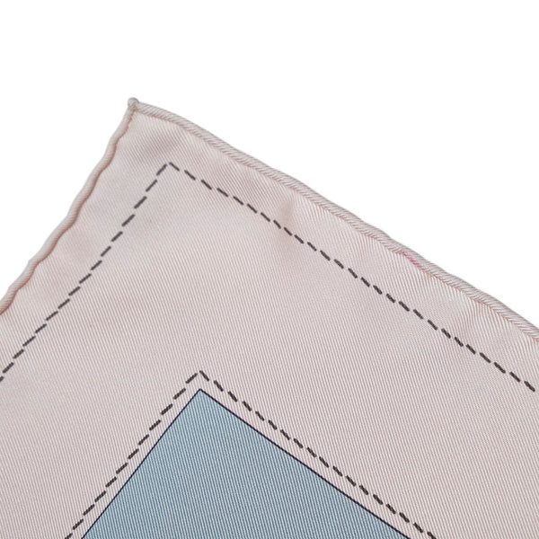 エルメス カレ90 MONSIEUR ＆ MADAME ムッシュ＆マダム スカーフ ピンク マルチカラー シルク レディース HERMES 【中古】