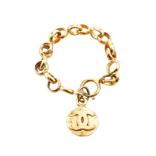 シャネル ヴィンテージ ココマーク ブレスレット ゴールド メッキ レディース CHANEL 【中古】