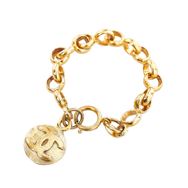 シャネル ヴィンテージ ココマーク ブレスレット ゴールド メッキ レディース CHANEL 【中古】