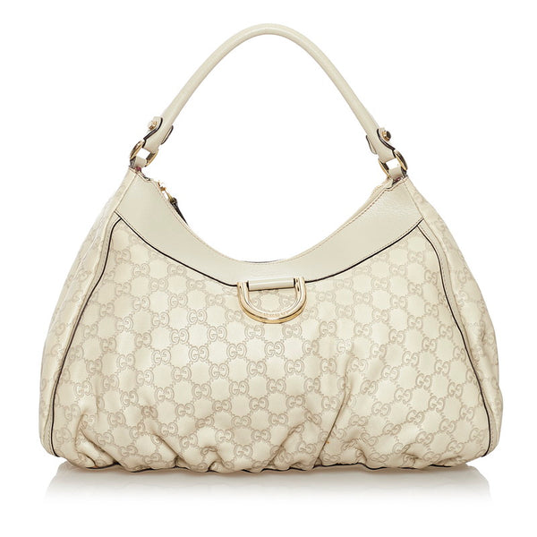 グッチ グッチシマ ワンショルダーバッグ 189833 アイボリー ホワイト レザー レディース GUCCI 【中古】