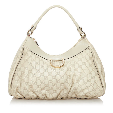 グッチ グッチシマ ワンショルダーバッグ 189833 アイボリー ホワイト レザー レディース GUCCI 【中古】