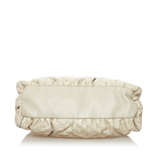 グッチ グッチシマ ワンショルダーバッグ 189833 アイボリー ホワイト レザー レディース GUCCI 【中古】