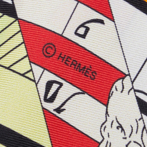 エルメス マキシ ツイリー Astrologie Nouvelle 新たなる占星術 スカーフ オレンジ ベージュ シルク レディース HERMES 【中古】