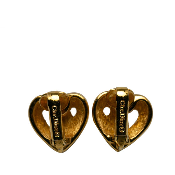 ディオール ハート イヤリング ゴールド メッキ レディース Dior 【中古】