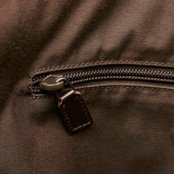 グッチ GGキャンバス トートバッグ ショルダーバッグ 145971 ベージュ ブラウン キャンバス レザー レディース GUCCI 【中古】