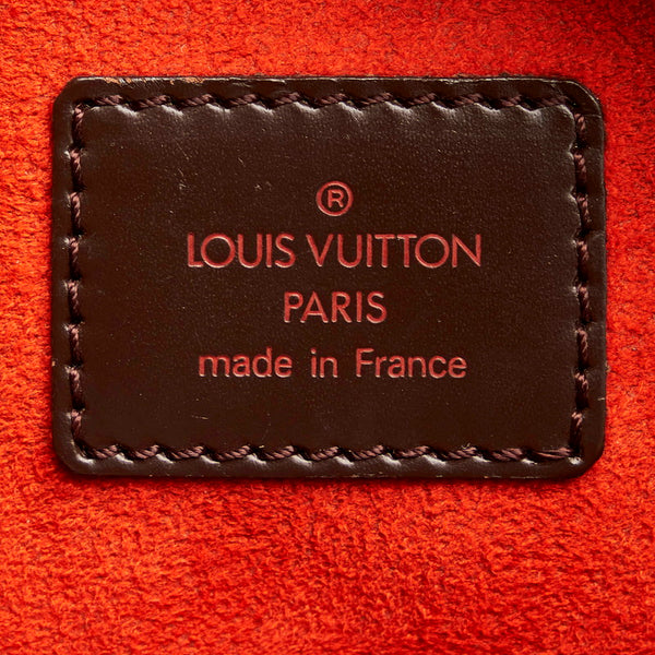 ルイ ヴィトン ダミエ サリア オリゾンタル ハンドバッグ N51282  ブラウン PVC レザー レディース LOUIS VUITTON 【中古】