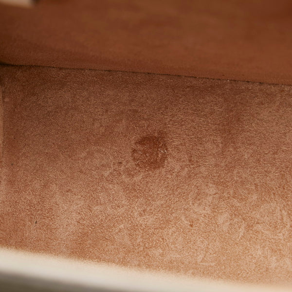 グッチ シェリーライン シルヴィ ショルダーバッグ 421882 ホワイト レザー レディース GUCCI 【中古】