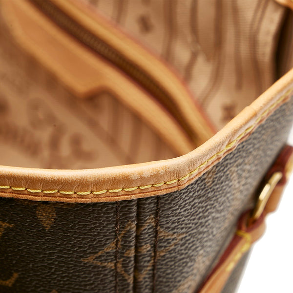 ルイ ヴィトン モノグラム ネヴァーフルMM トートバッグ M40156 ブラウン PVC レザー レディース LOUIS VUITTON 【中古】