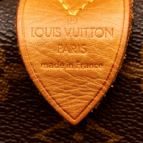 ルイ ヴィトン モノグラム スピーディ25 ハンドバッグ M41528 ブラウン PVC レザー レディース LOUIS VUITTON 【中古】