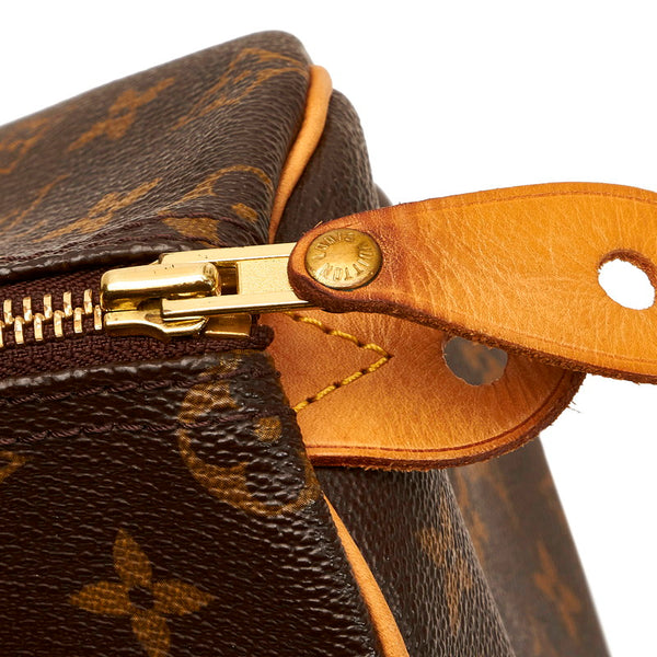 ルイ ヴィトン モノグラム スピーディ25 ハンドバッグ M41528 ブラウン PVC レザー レディース LOUIS VUITTON 【中古】