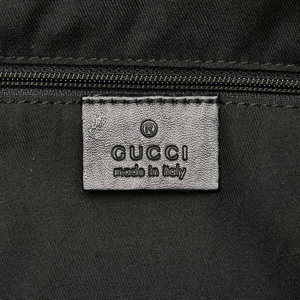 グッチ GGキャンバス アビー ワンショルダーバッグ 189833 ブラック キャンバス レザー レディース GUCCI 【中古】