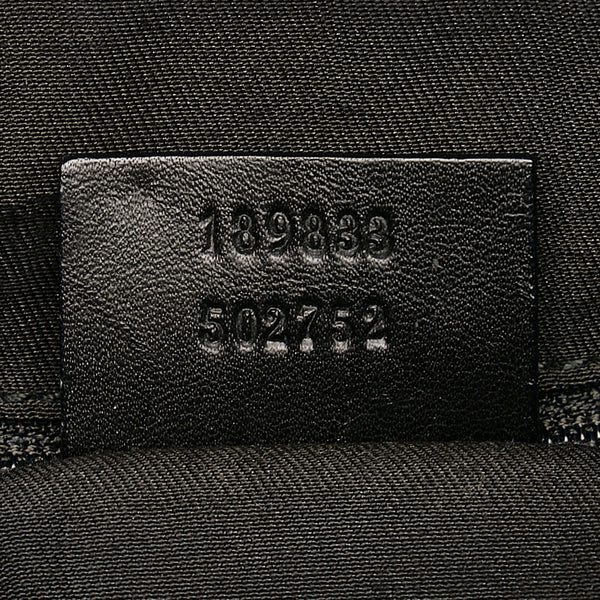 グッチ GGキャンバス アビー ワンショルダーバッグ 189833 ブラック キャンバス レザー レディース GUCCI 【中古】