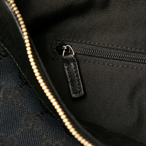 グッチ GGキャンバス アビー ワンショルダーバッグ 189833 ブラック キャンバス レザー レディース GUCCI 【中古】