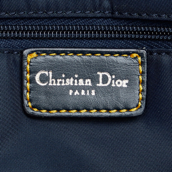 ディオール トロッター マリスパール ハンドバッグ ワンショルダーバッグ ネイビー ホワイト キャンバス レザー レディース Dior 【中古】