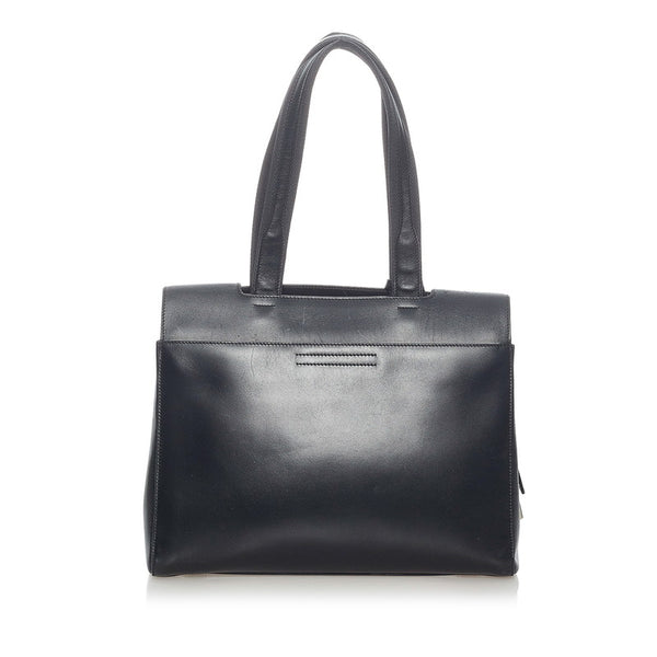 プラダ ショルダーバッグ ブラック レザー レディース PRADA 【中古】