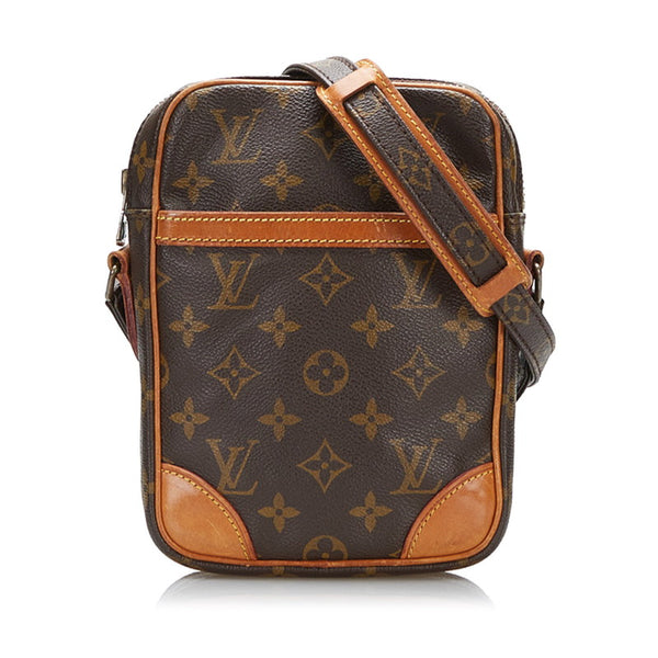 ルイ ヴィトン モノグラム ダヌーブ 斜め掛け ショルダーバッグ  M45266 ブラウン PVC レザー レディース LOUIS VUITTON 【中古】